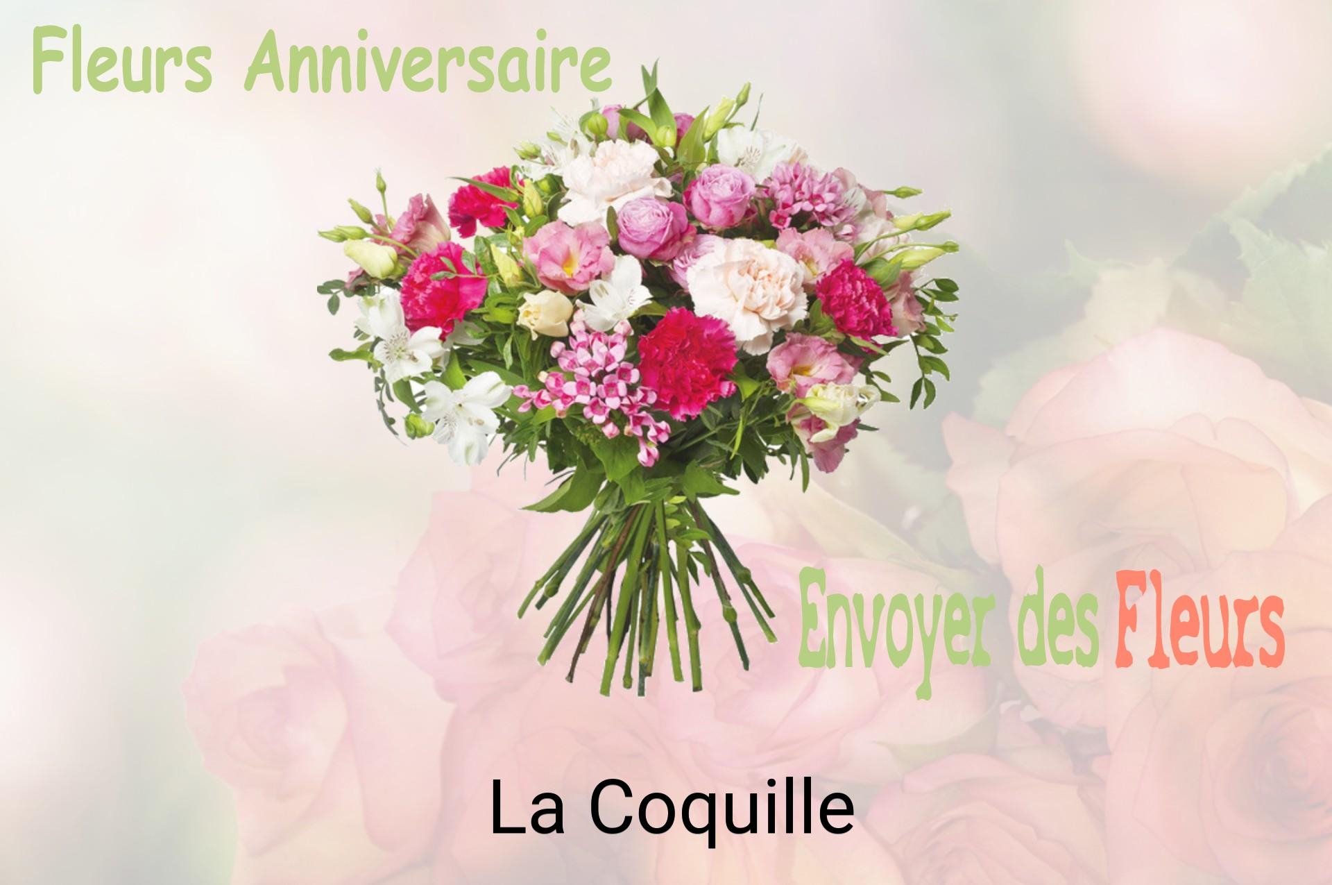 Bouquet de fleurs d’anniversaire livré à La Coquille