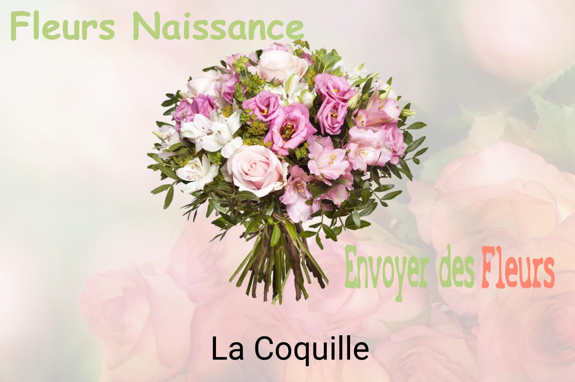 Bouquet de fleurs de naissance livré à La Coquille